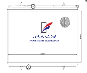 Peugeot 206 water radiator